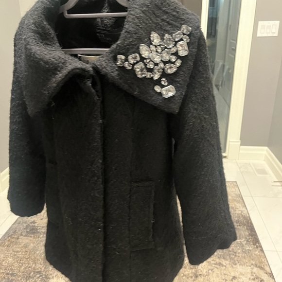 Urban 💎Behaviour 💎black bejewelled winter 💎 dressy jacket size small💎 - Picture 6 of 17